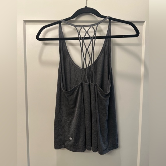 Lululemon Athletica | Gray Braided Tank Top | Size 8 - Picture 2 of 4
